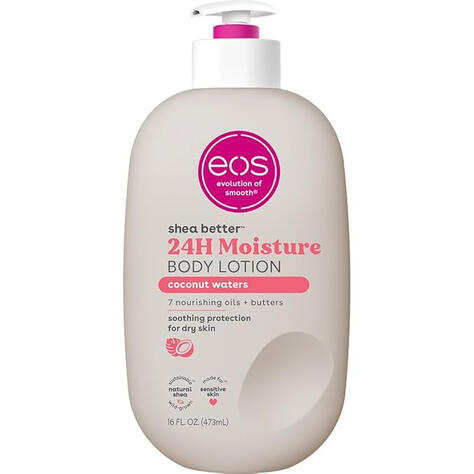 eos Shea Better Body Lotion - Coconut Waters Enjoy 24-hour moisture with this lightweight, non-greasy lotion made with natural shea.